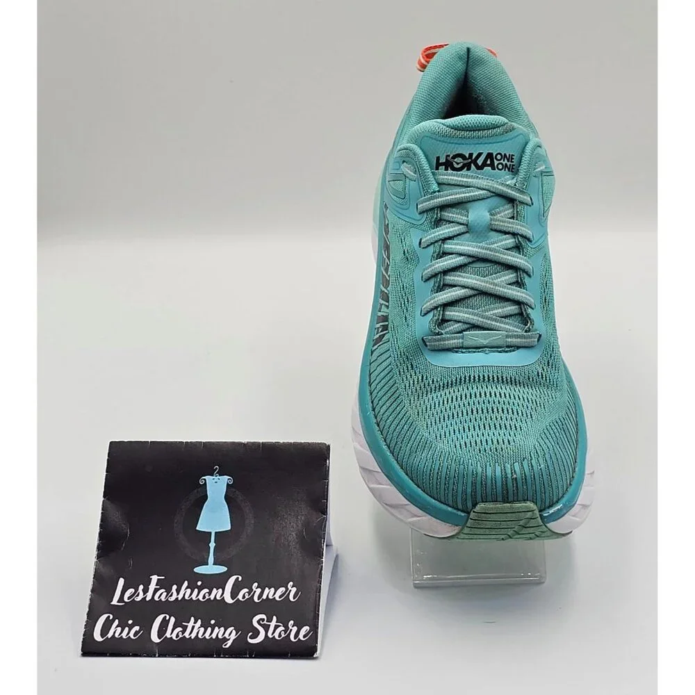 Hoka One One Bondi 7 Women's Green/White Mesh Athletic Running Shoes Sz 9.5 2654 - Picture 15 of 16